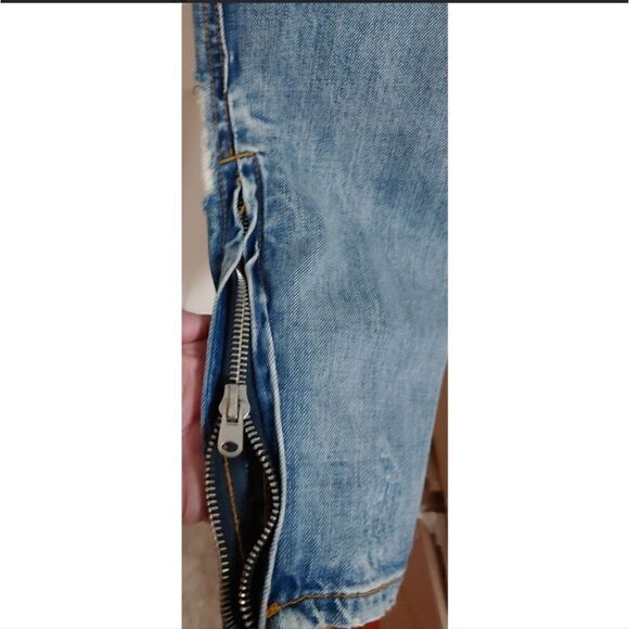 MNML Men's Jeans Fully Distressed Waist Size 29 Unisex - Picture 6 of 11